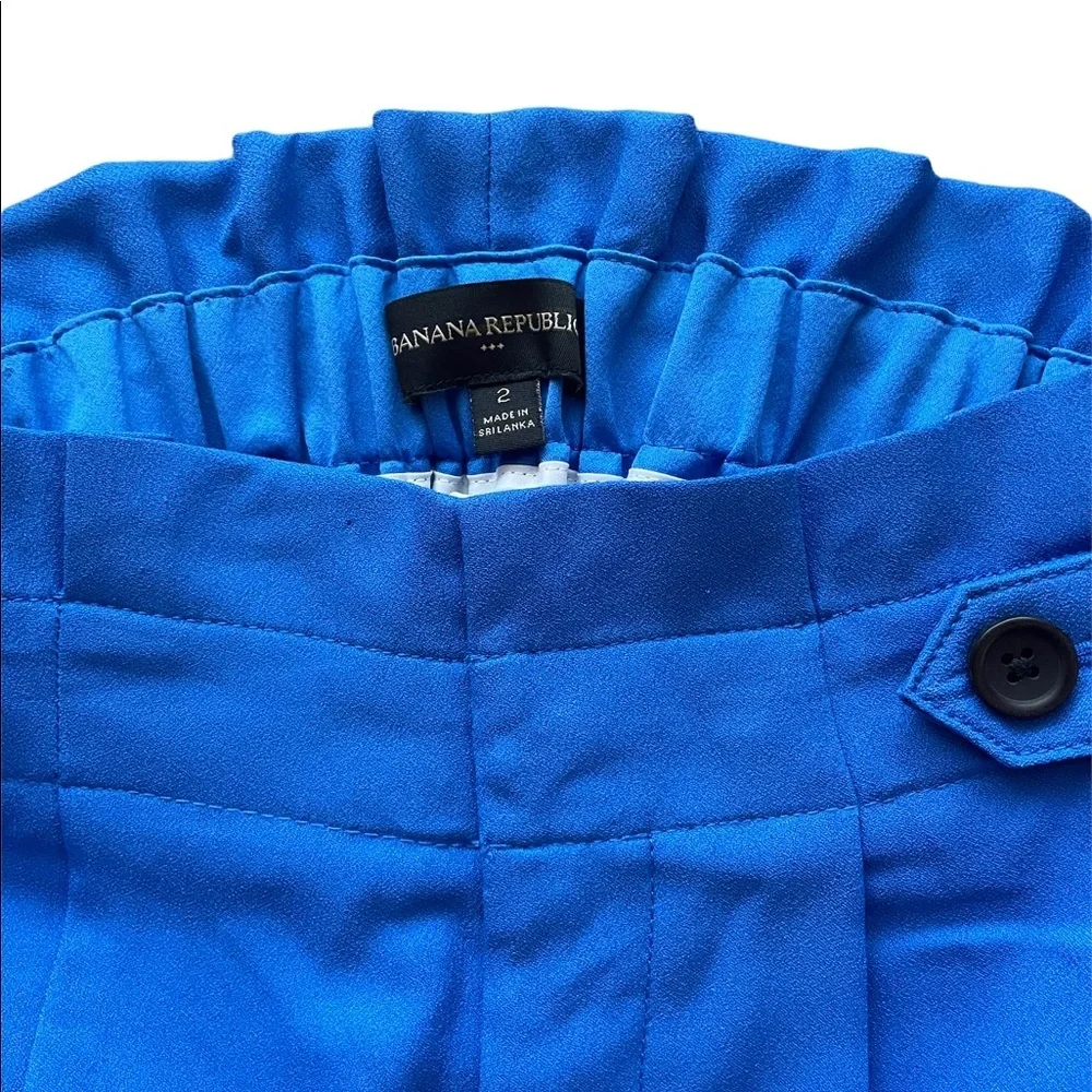 Banana Republic Cobalt Blue High Rise Paperbag Shorts Size 2